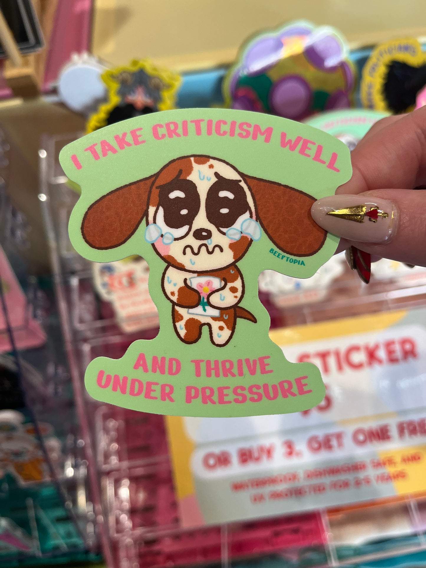 I take criticism well, and thrive under pressure 🥺