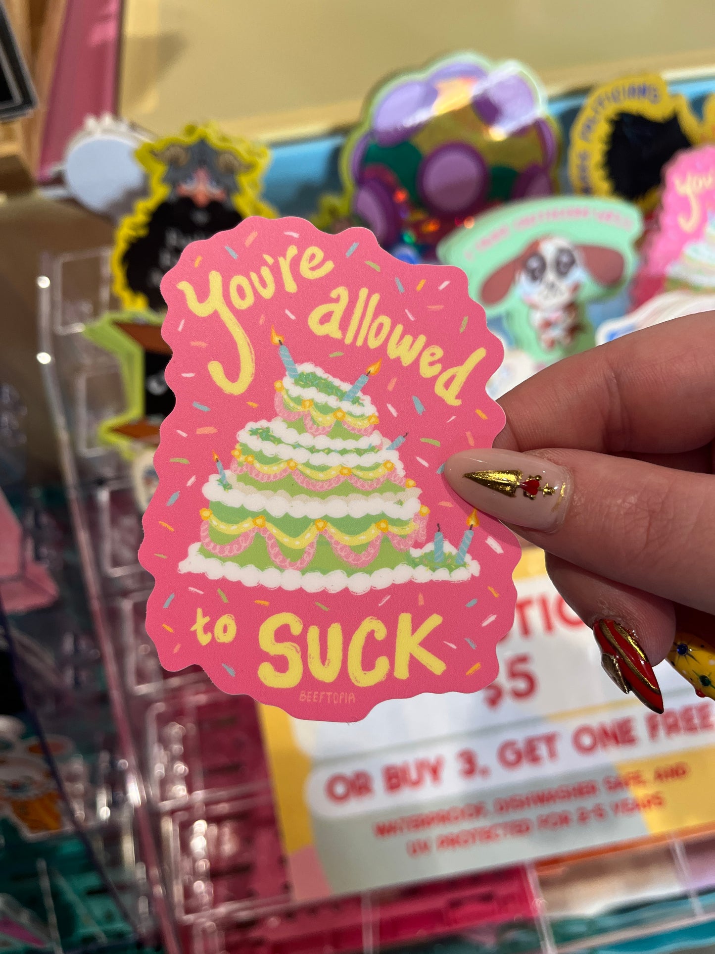 You're allowed to suck