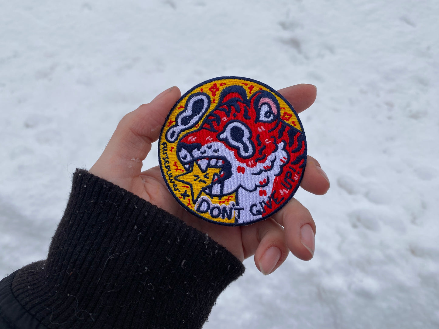 “DON’T GIVE UP” IRON-ON PATCH