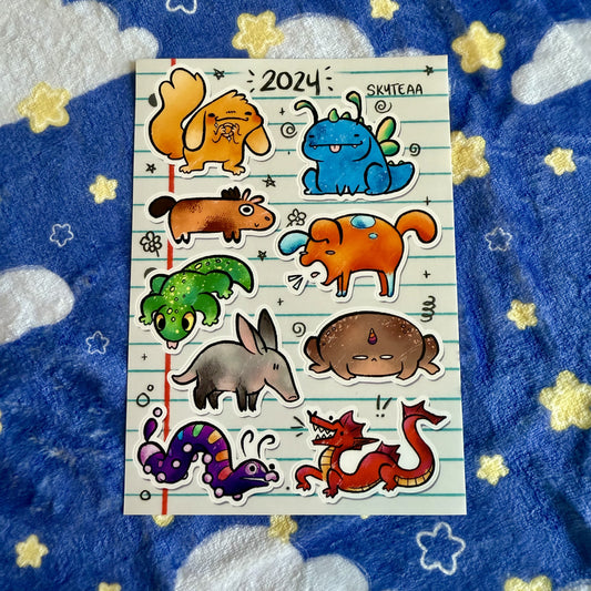 Derp Doodle Sticker Sheet (2024)