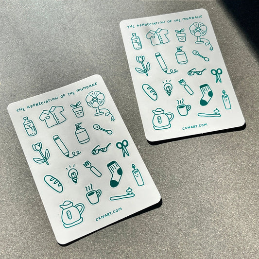 Appreciation of the Mundane Sticker Sheet