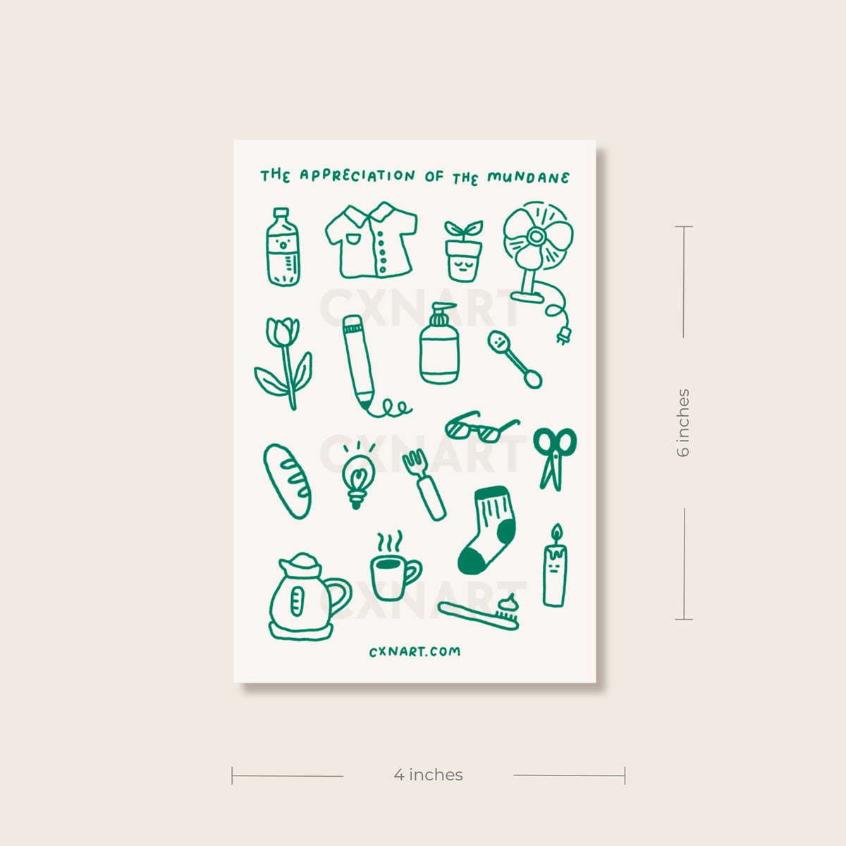 Appreciation of the Mundane Sticker Sheet