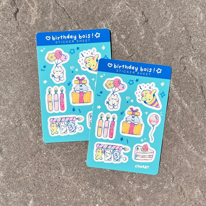 Birthday Bois Sticker Sheet
