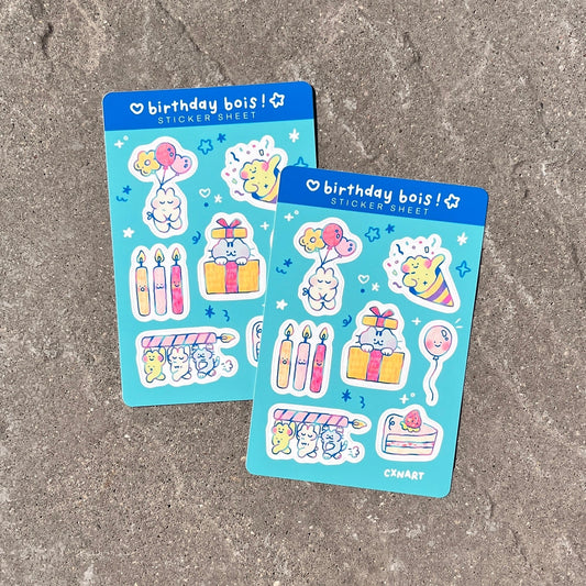 Birthday Bois Sticker Sheet