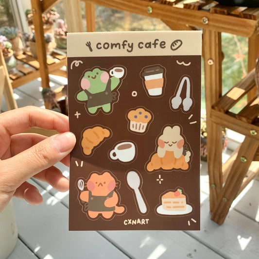 Comfy Cafe Sticker Sheet