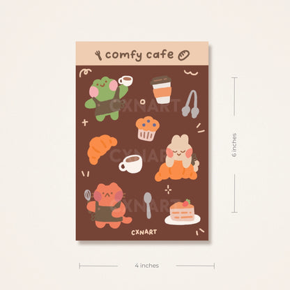 Comfy Cafe Sticker Sheet