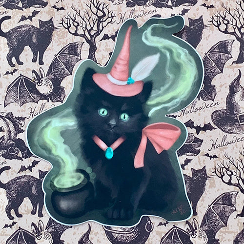 Familiar Spell Black Cat