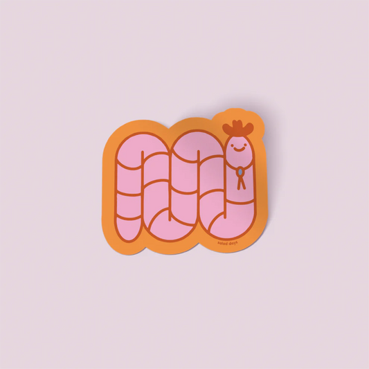 Littlest Cowboy Sticker WORM
