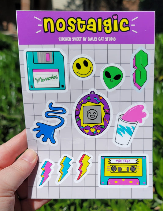 Nostalgic Vibes Sticker Sheet