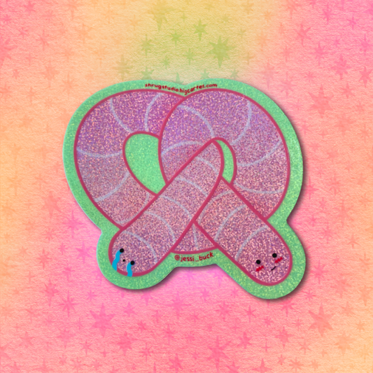 Two headed Worm Pretzel