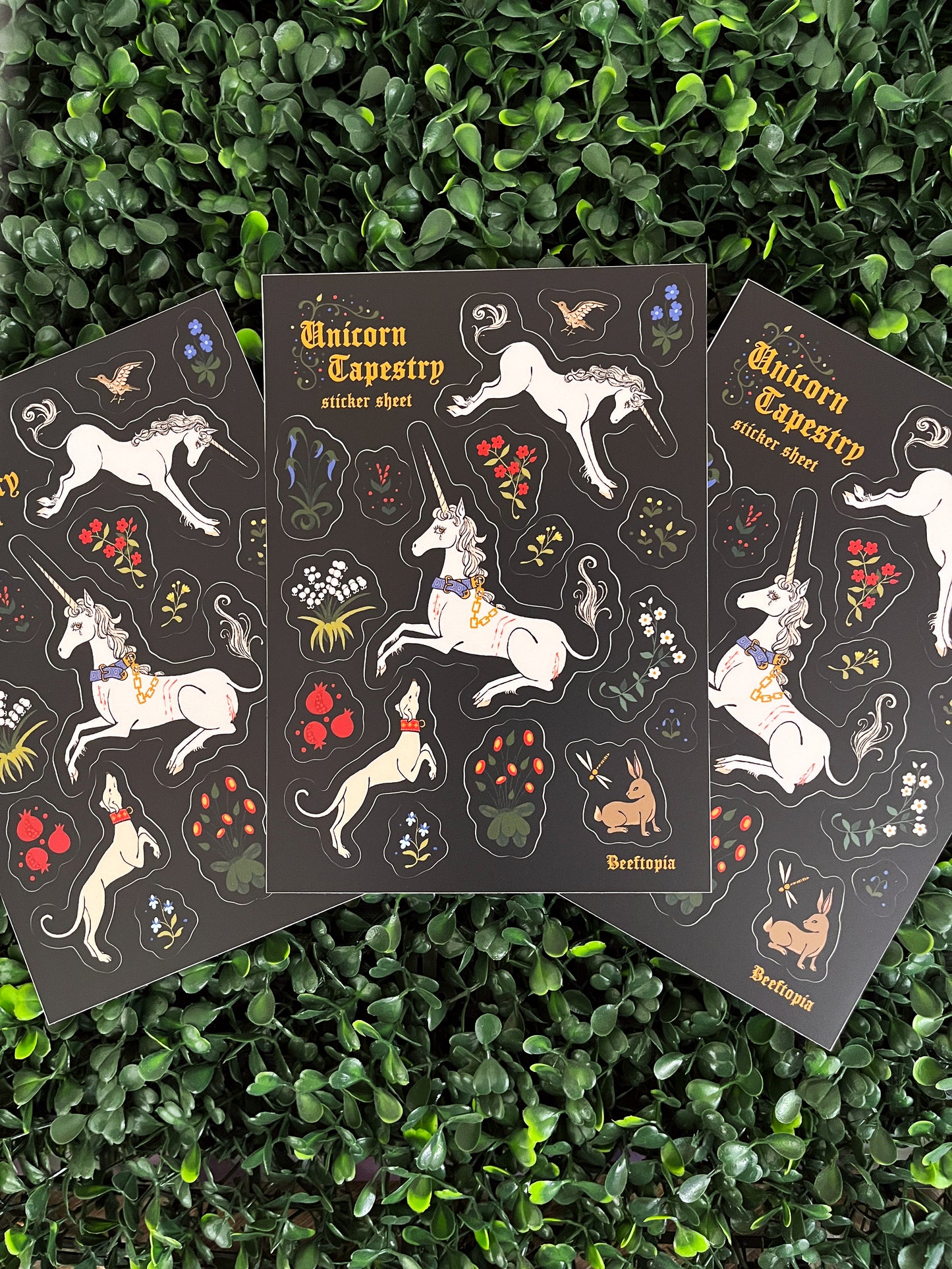 Unicorn Tapestry Sticker Sheet
